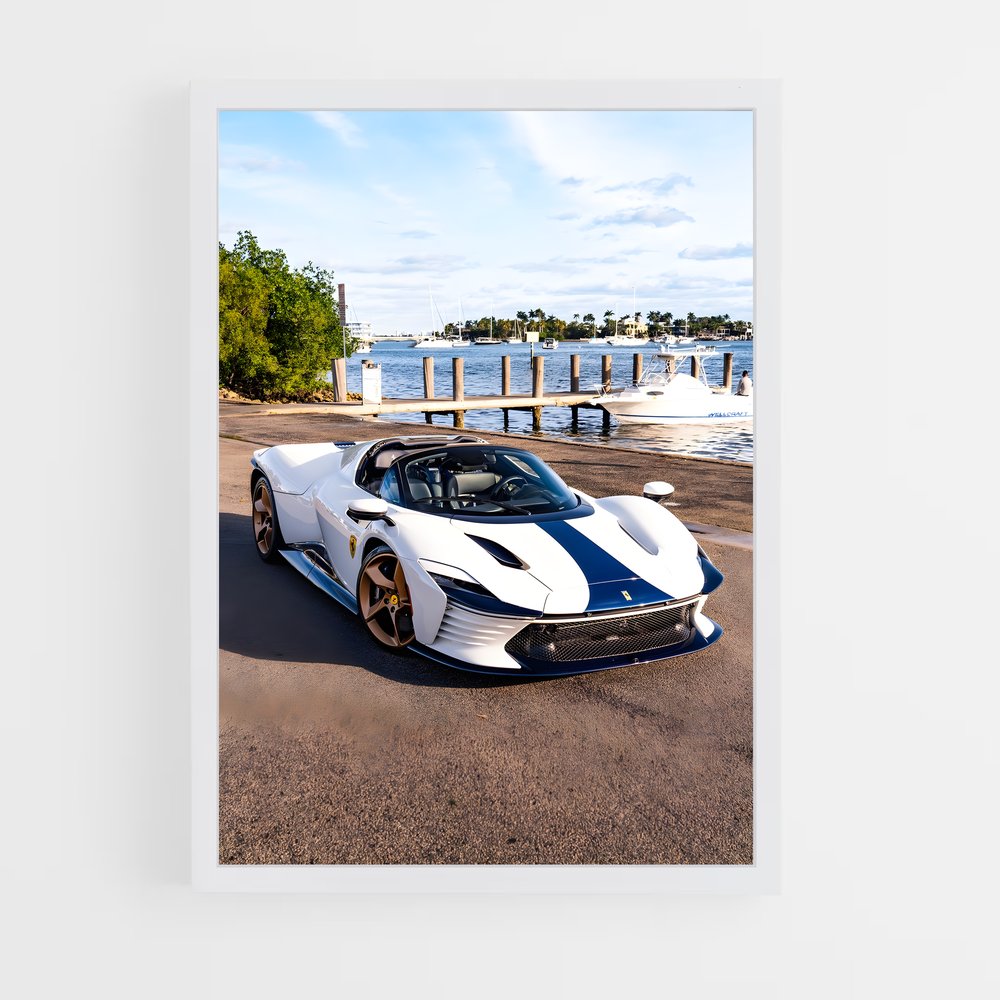 Poster Daytona Route – affiche Ferrari (vue 3)